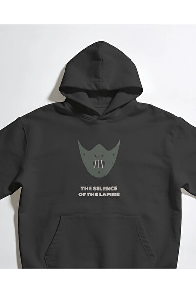 buzagi tasarım ürünleri The Silence of the Lambs Unisex Black Sweatshirt