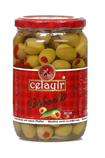 Celayir Zeytin Masline Verzi cu Ardei 201-230 Celayir 400 Gr