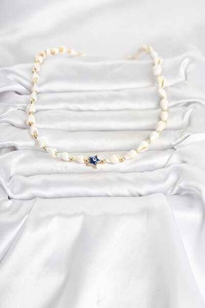 SEM STORE Natural Sea Shell Chain Necklace