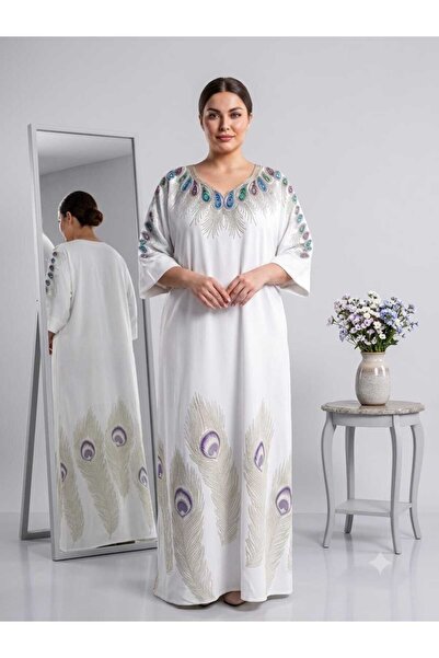 sea gulf Luxury Embroidered Jalabiya Embroidered Jumbo Free Size Jalabiya