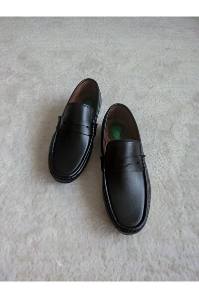 BAL ALTINÖKÇE AYAKKABICILIK Erkek Günlük Klasik Loafer Yumuşak Siyah Ayakkabı...