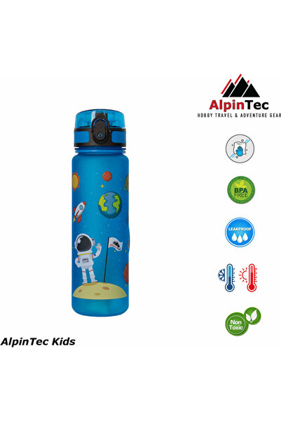 ALPINPRO Παιδικό Πλαστικό Μπουκάλι Νερού με Αναδυόμενο Καπάκι Αντιδιαρροής AL...