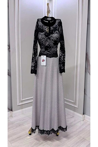 Boutique 219 Long Dress with Polka Dots