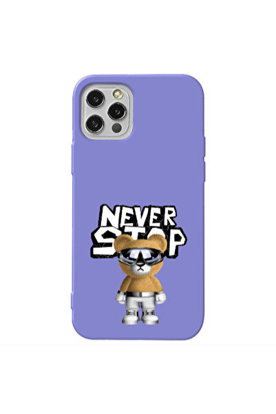 Other Apple iPhone 13 Pro Never stop Purple Colored Silicone TPU Θήκη
