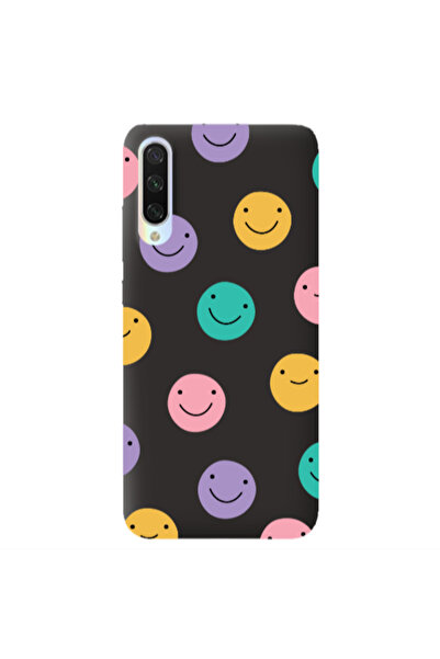Other Xiaomi Mi 9 Lite Colorful smiles Black Colored Silicone TPU Θήκη