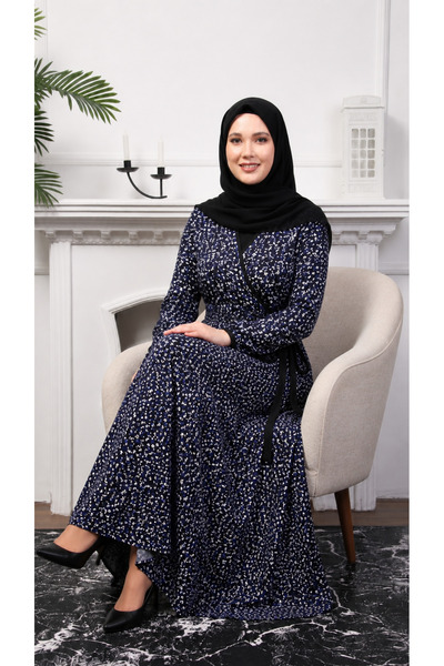 Defkay 100% Cotton Combed Cotton Side Lace Summer Prayer Dress-Hijab Dress