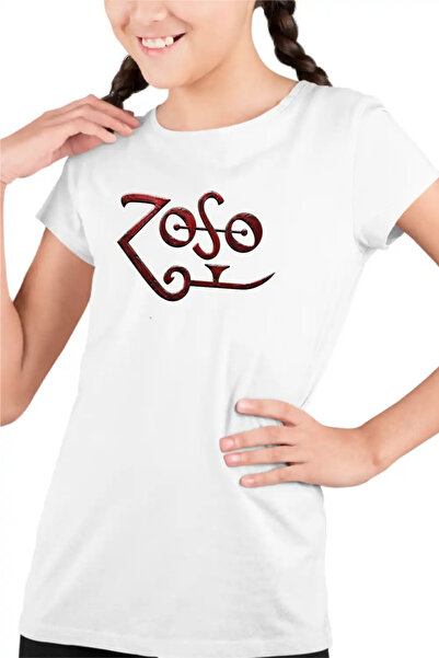 OEM Tricou Copii Fete Led Zeppelin Zoso Merch