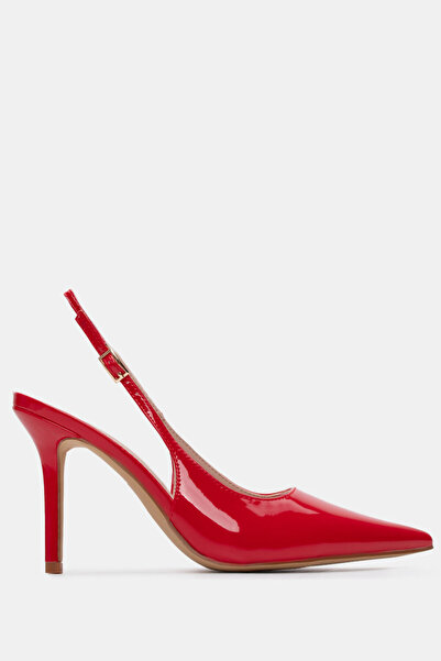 Luigi Γόβες slingback με τακούνι - Κόκκινο λουστρίνι - 38