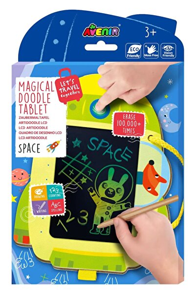 AVENİR لوحة LCD Artidoodle Space - جهاز لوحي للرسم للأطفال مع قلم ستايلس