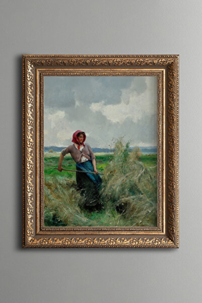 epiqart صناعة القش - طاولة بنمط عتيق - موديل سميك