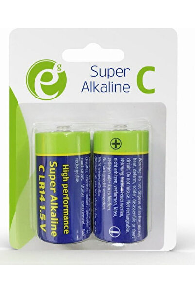 Energenie Συσκευασία 2 τεμαχίων Αλκαλικές Μπαταρίες C Super 1.5V Κωδικός: EG-...