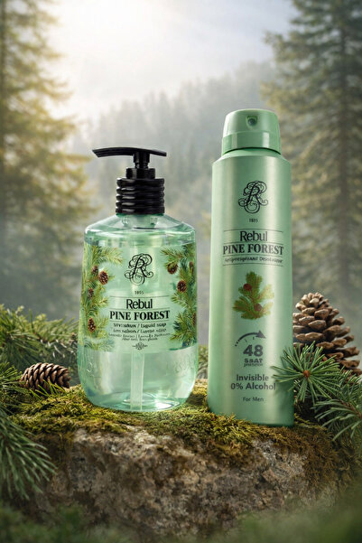 Rebul DUŞ JELİ PINE FOREST 500ML. + DEO BAY PINE FOREST 150ML (2Lİ ÜRÜN)