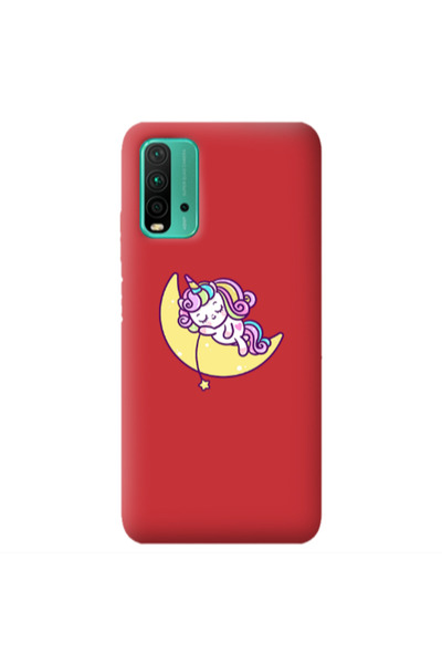 Other Xiaomi Poco M3 Sleeping horse Red Colored Silicone TPU Θήκη
