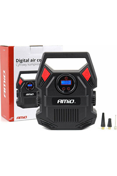 AMIO Αντλία ελαστικών αυτοκινήτου ACOMP-17 150PSI με καλώδιο 12V Κωδικός: 02642
