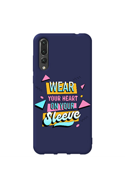 Other Huawei P20 Pro Wear Your Heart Dark blue Colored Silicone TPU Θήκη