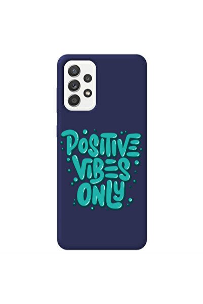 Other Samsung A23 Positive Vibes Only Dark blue Colored Silicone TPU Θήκη