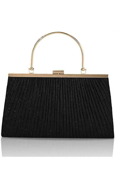 Arabest Large Capacity Sparkly Evening Bag for Women, Shimmering Pleated Clut...