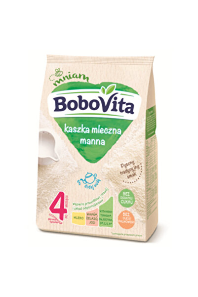 Bobovita Cereale pentru bebelusi BoboVita, gris cu lapte, , 230g