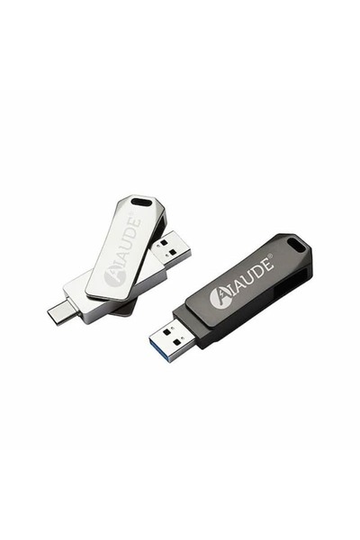 genric Pack of (Ten) Durable Dual-Port Metal USB Flash Drives with a Rotating...
