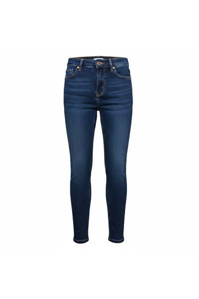Next Kids' Dark Blue Skinny Stretch Denim Jeans