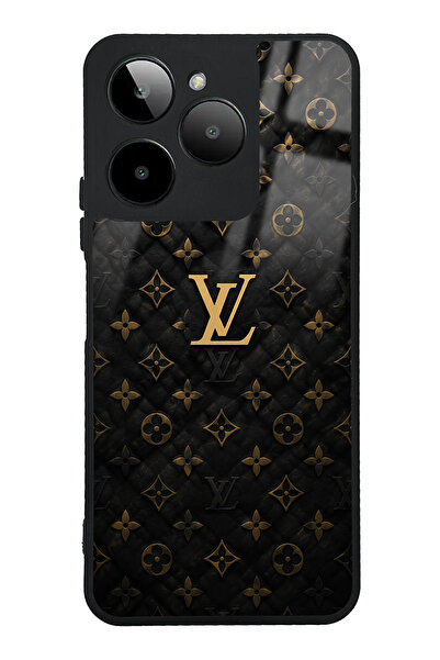 Spoyi Gm Era 30 Black Gold LV Tasarımlı Glossy Telefon Kılıfı