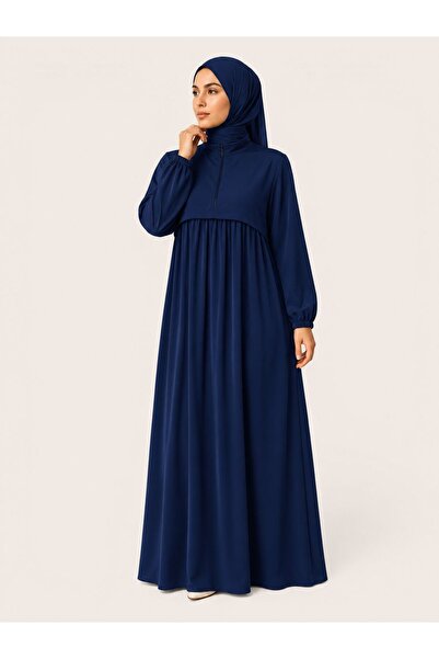 Mercan Hijab Medina Silk Dress with Zipper