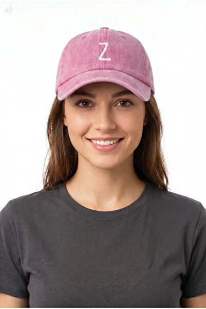 ŞapkaMania Z Lettered Powder Embroidered Washable Vintage Unisex Hat