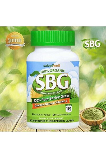 salveowell 100% Organic Barley Grass Powder Supplement，Rich In Nutrients, Vit...
