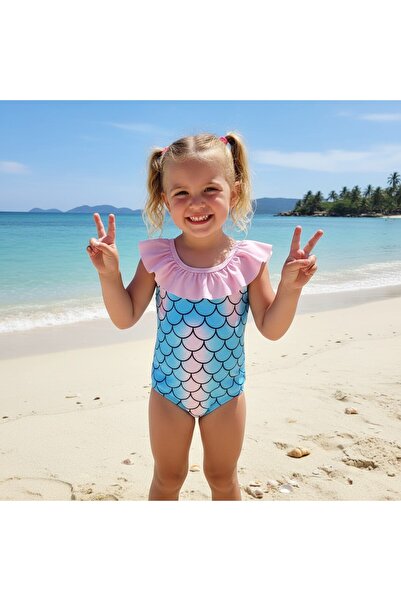 milay's life home collections Milays Baby Kids Girl Child Colorful Swimwear