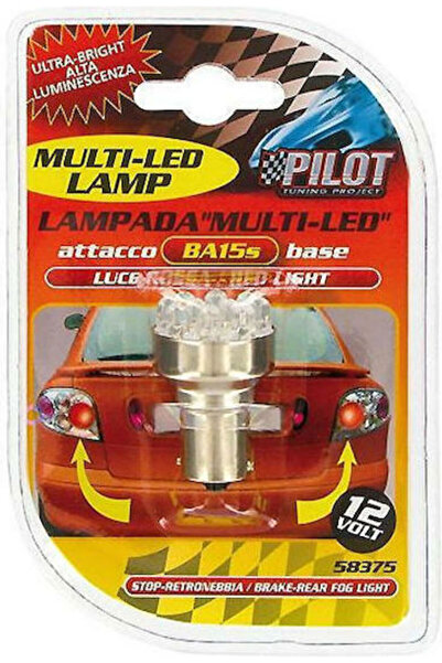Lampa Λάμπες Αυτοκινήτου Πολλαπλών LED Κόκκινες P21W-BA15S-1156 LED Κόκκινο 1...