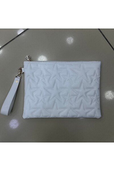 Meryem Çanta Star Stitched Wrist Strap Women's Portfolio & Clutch Bag 30X22Cm