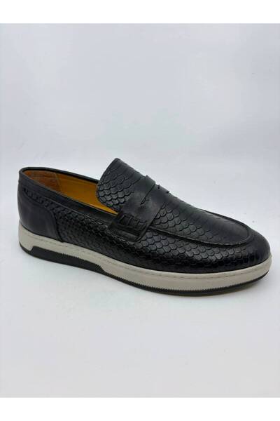 Papuccu Black Men's Leather Shoes