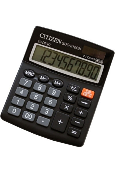 Citizen SDC810BN Αριθμομηχανή 10 Ψηφίων σε Μαύρο Χρώμα 1 τεμάχιο
