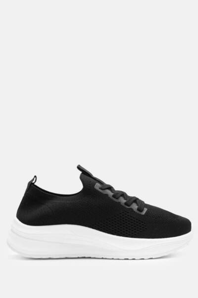 Luigi Κάλτσες Sneaker με κορδόνια - Λευκό+Μαύρο - 38
