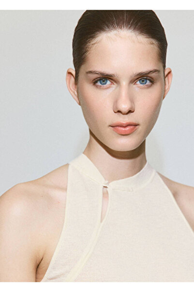 MANGO Woman Halter yaka triko bluz