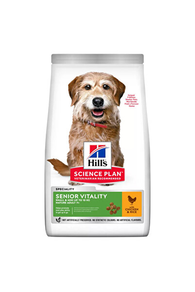 Hill's Vitality Hrană uscată pentru câini senior de talie mică, cu pui 1.5 kg