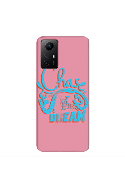 Other Xiaomi Redmi Note 12s Chase Your Dream Pink Colored Silicone TPU Θήκη