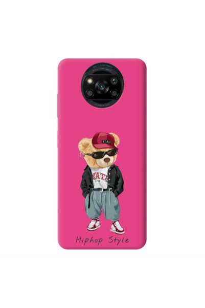 Other Xiaomi Poco X3 /X3 Pro Hip hop style Fuchsia Colored Silicone TPU Θήκη