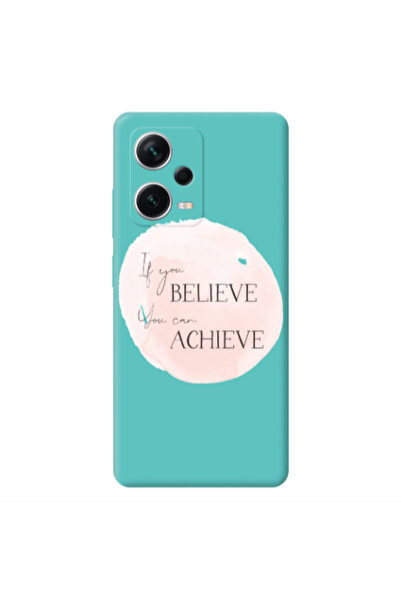 Other Xiaomi Poco X5 If You Believe Turquoise Colored Silicone TPU Θήκη