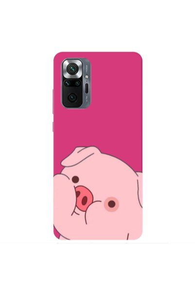 Other Xiaomi Redmi Note 10 Pro 4G Piggy 2 Fuchsia Colored Silicone TPU Θήκη