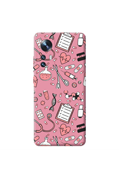 Other Xiaomi Mi 12 Laboratory Pink Colored Silicone TPU Θήκη