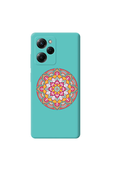 Other Xiaomi Poco X5 Pro Mandala D103 Turquoise Colored Silicone TPU Θήκη