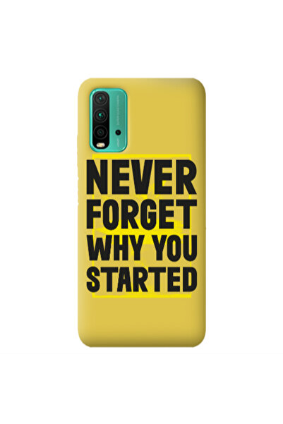 Other Xiaomi Poco M3 Never Forget Yellow Colored Silicone TPU Θήκη
