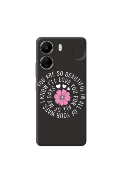 Other Xiaomi Redmi 13C Your Ways Black Colored Silicone TPU Θήκη