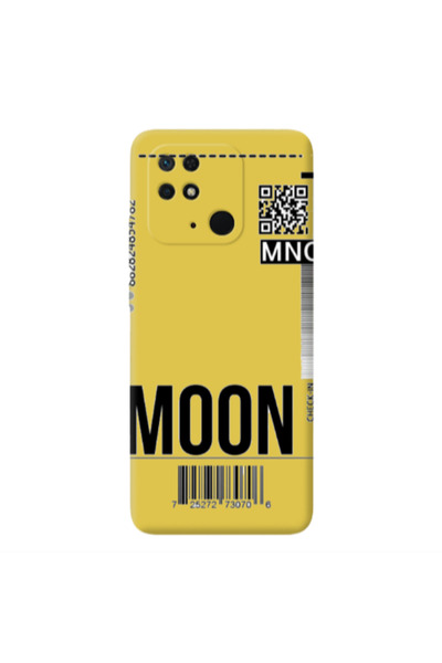 Other Xiaomi Redmi 10C A ticket to the moon Yellow Colored Silicone TPU Θήκη