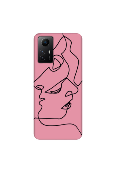 Other Xiaomi Redmi Note 12s intertwined Pink Colored Silicone TPU Θήκη