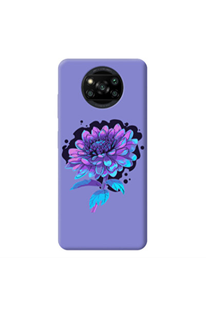 Other Xiaomi Poco X3 /X3 Pro Witch flower Purple Colored Silicone TPU Θήκη