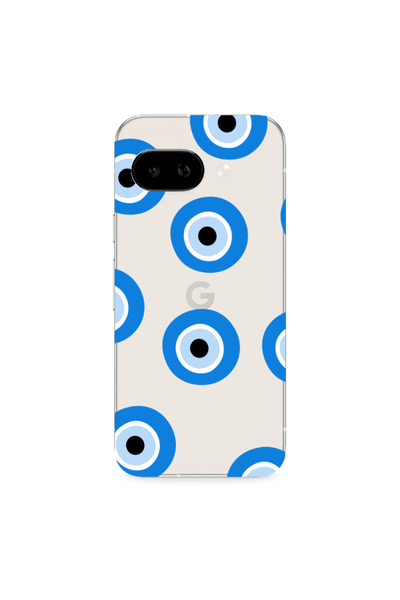 Other Google PIXEL 9A Evil eyes beads Transparent Silicone TPU Θήκη