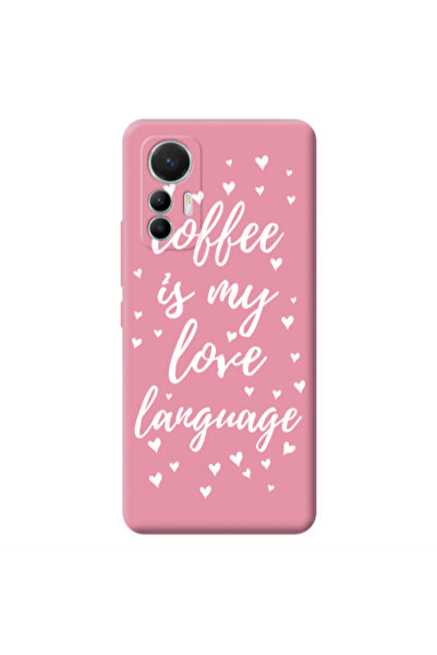 Other Xiaomi Mi 12 Lite Coffe is my love language Pink Colored Silicone TPU Θήκη
