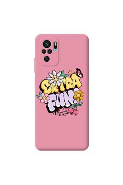 Other Xiaomi Redmi Note 10S Extra Fun Pink Colored Silicone TPU Θήκη